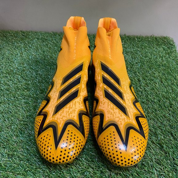 Adidas Primeknit Freak Ultra 22 Yellow Football Cleats GZ0469 Men Size 14 NEW
